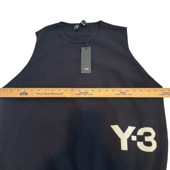 Y-3 Black Sleeveless Knit Top - Picture 7 of 14